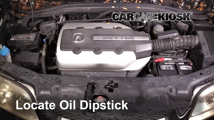 2006 Acura MDX Touring 3.5L V6 Oil Check Oil Level